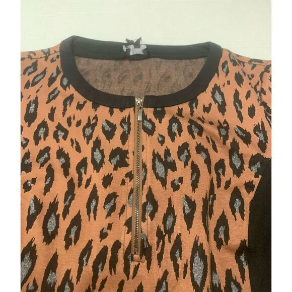 Cheetah Patterned Colorblock Dress - Picture 6 of 13